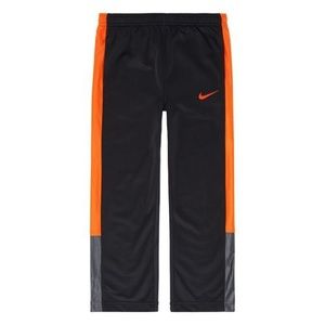 Boys NWT Nike tricot track pants dark gray orange